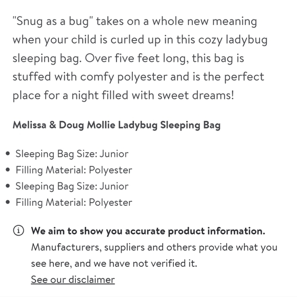 STUNNING MELISSA & DOUG LADBUG ALLIGATOR SLEEPING BAGS - Picture 4 of 14